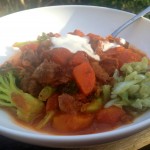 Beef stew & veggies